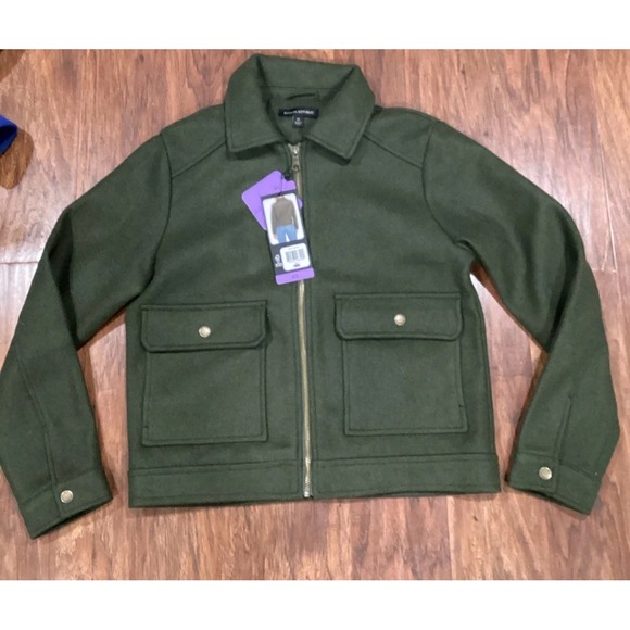 Banana Republic Jackets & Blazers - Banana Republic Womens Jacket NWT, Cropped, Boxy, Olive Green, XS Heavyweight
